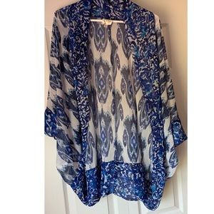 Fig and Flower Sheer Kimono